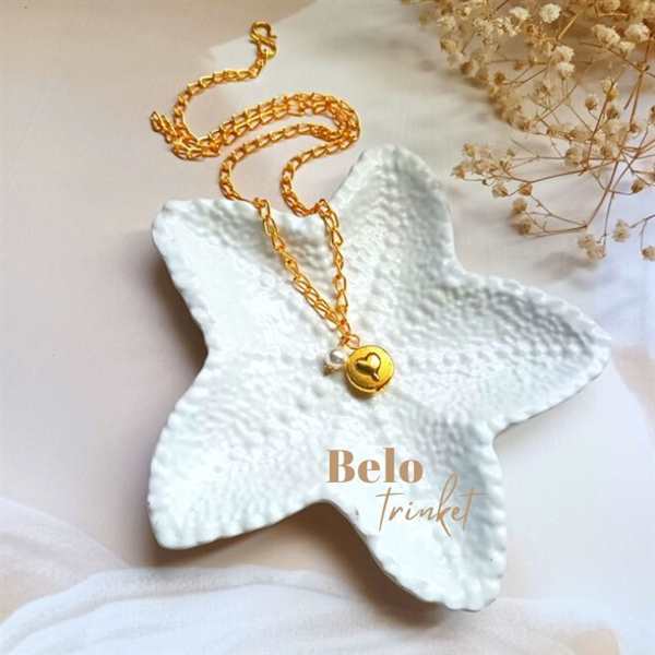 Dainty Love heart pendant chain necklace