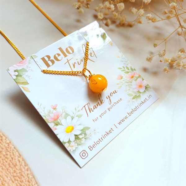 Dainty mantra dangler gemstone pendant